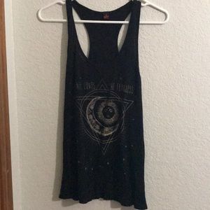 Graphic print racerback